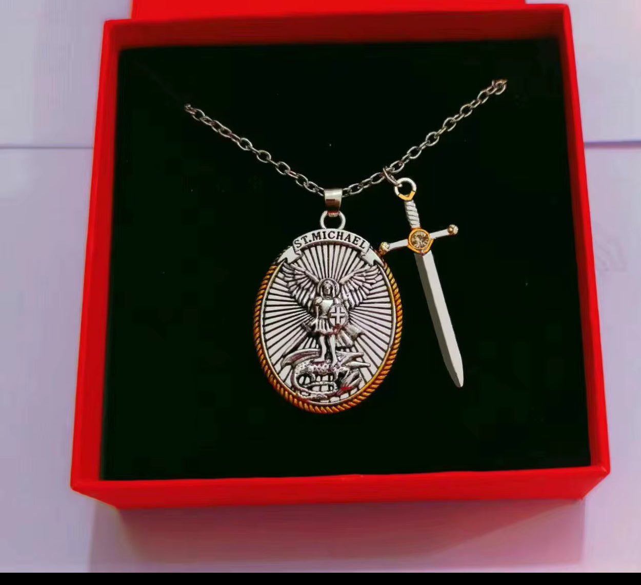 Archangel St Michael Sword Pendant