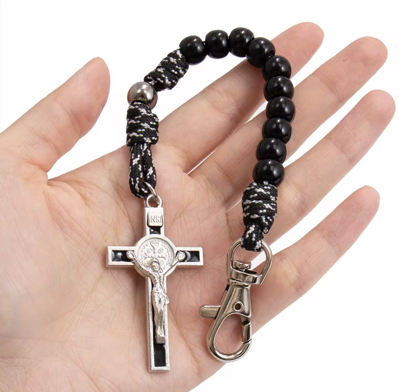 Military Paracord Keychain Rosary