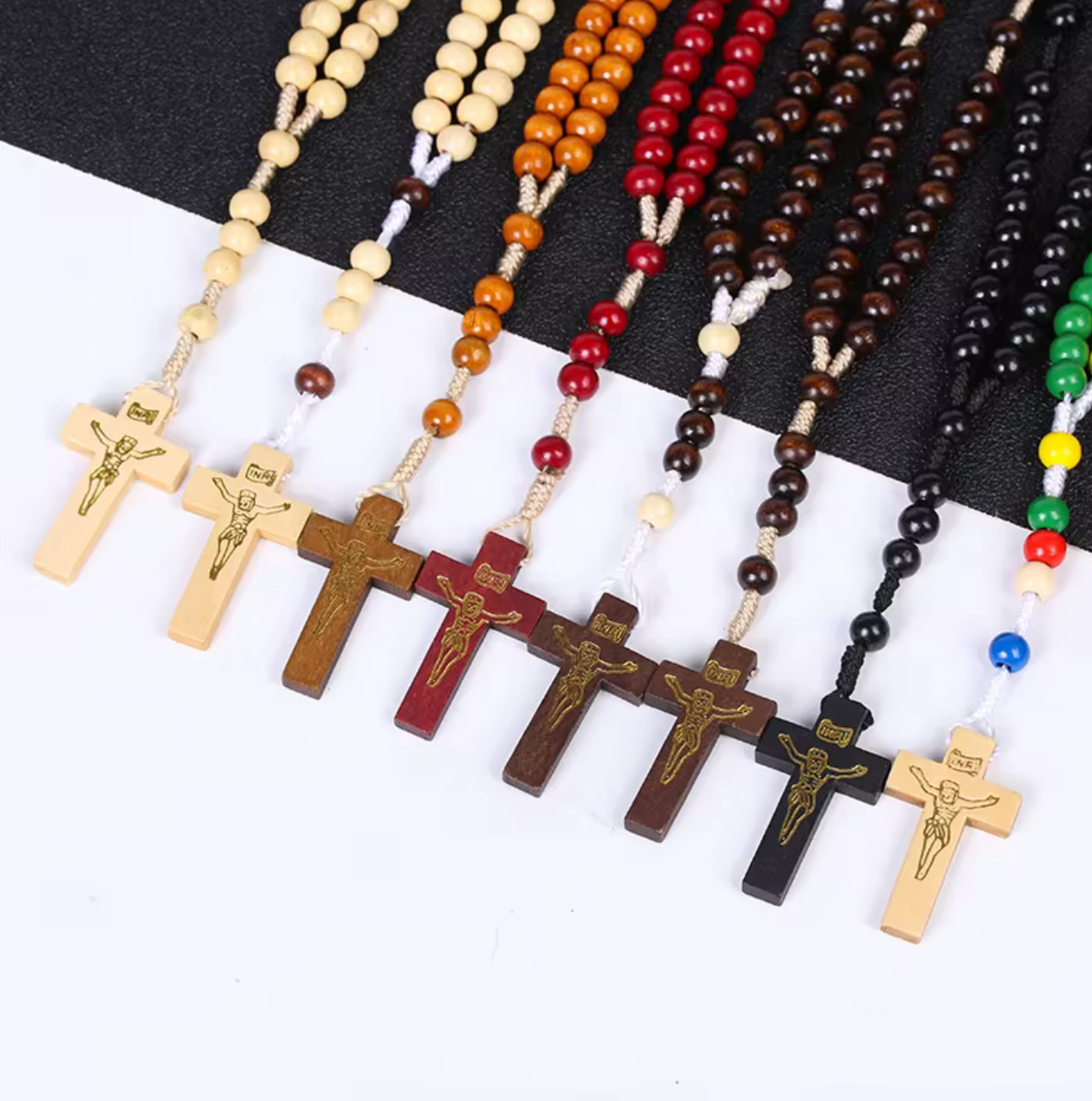 Wooden Cross Rosary