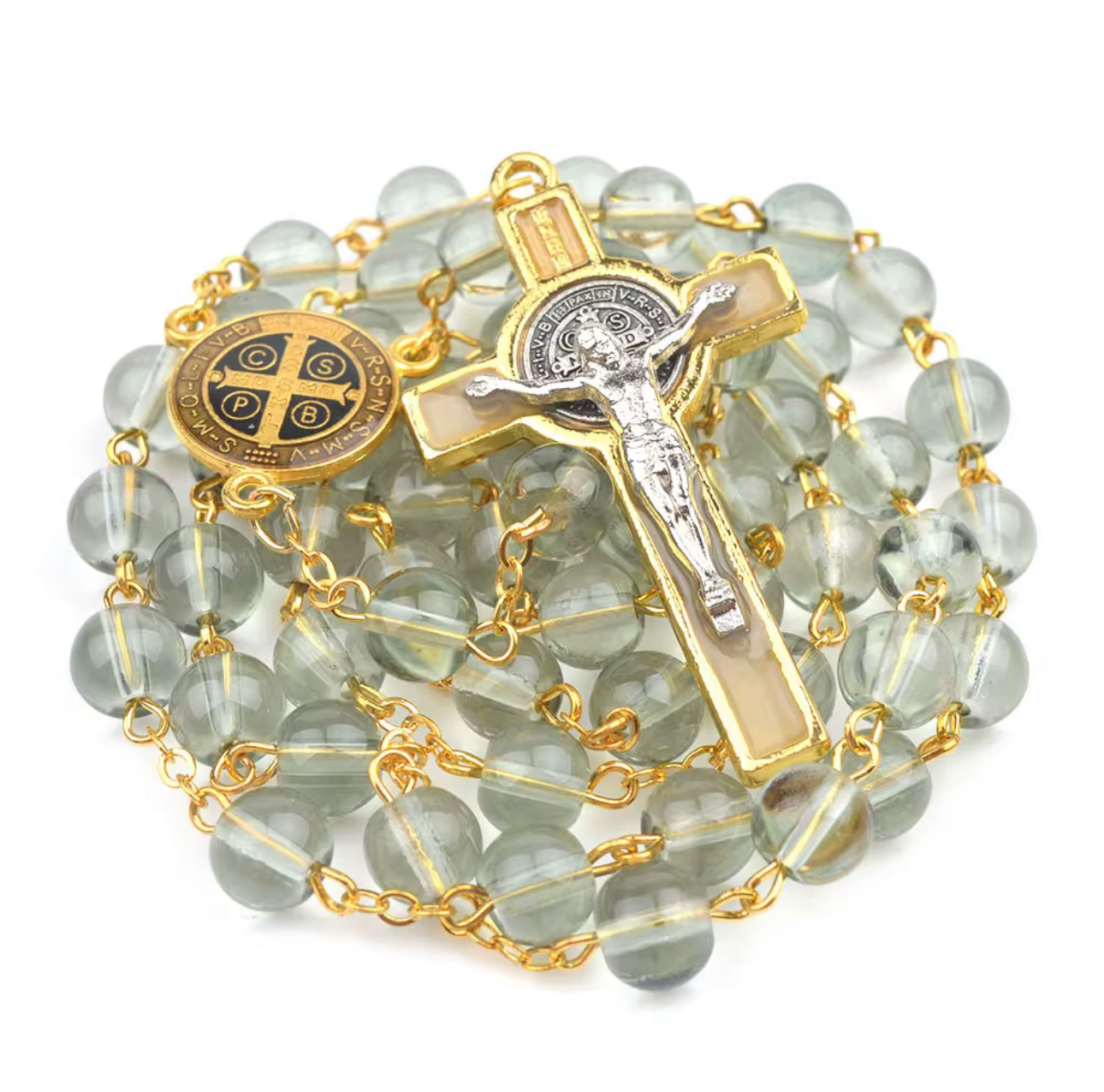 Clear Rosary Beads