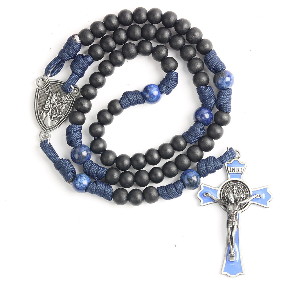 Navy Blue Paracord Military Rosary